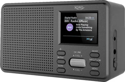Radio portative Xoro DAB 142, DAB+, FM, Bluetooth, e zezë - 1