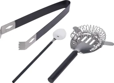 Set enë për kokteje Excellent Housewares, 5 copë, të zeza - 3