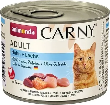 Ushqim i lëngëshëm për mace Carny pulë+salmon, 200 gr - 1