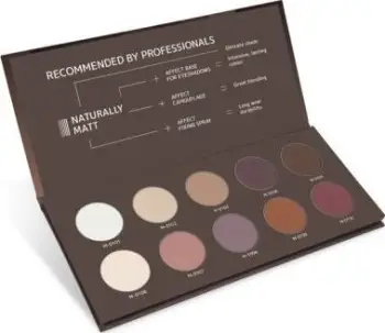 Paletë për sy Affect Naturally Matt Pressed Eyeshadow Palette 10x2g
