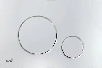 Buton uji ALCADRAIN THIN M671, shpëlarje dyshe, plastike, krom me shkëlqim