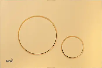 Buton shkarkimi ALCADRAIN THIN, për cisterne të fshehur, plastikë, ngjyrë ari me shkëlqim