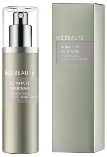 Serum fytyre në sprej për femra M2 BEAUTÉ Pearl & Gold Facial Nano Spray, 75ml
