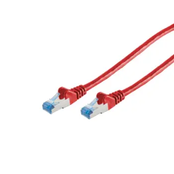 Kabëll rrjeti No-Name S/CONN 75711-R, 1 m, Cat6a, S/FTP (S-STP), RJ-45, RJ-45, Kuq