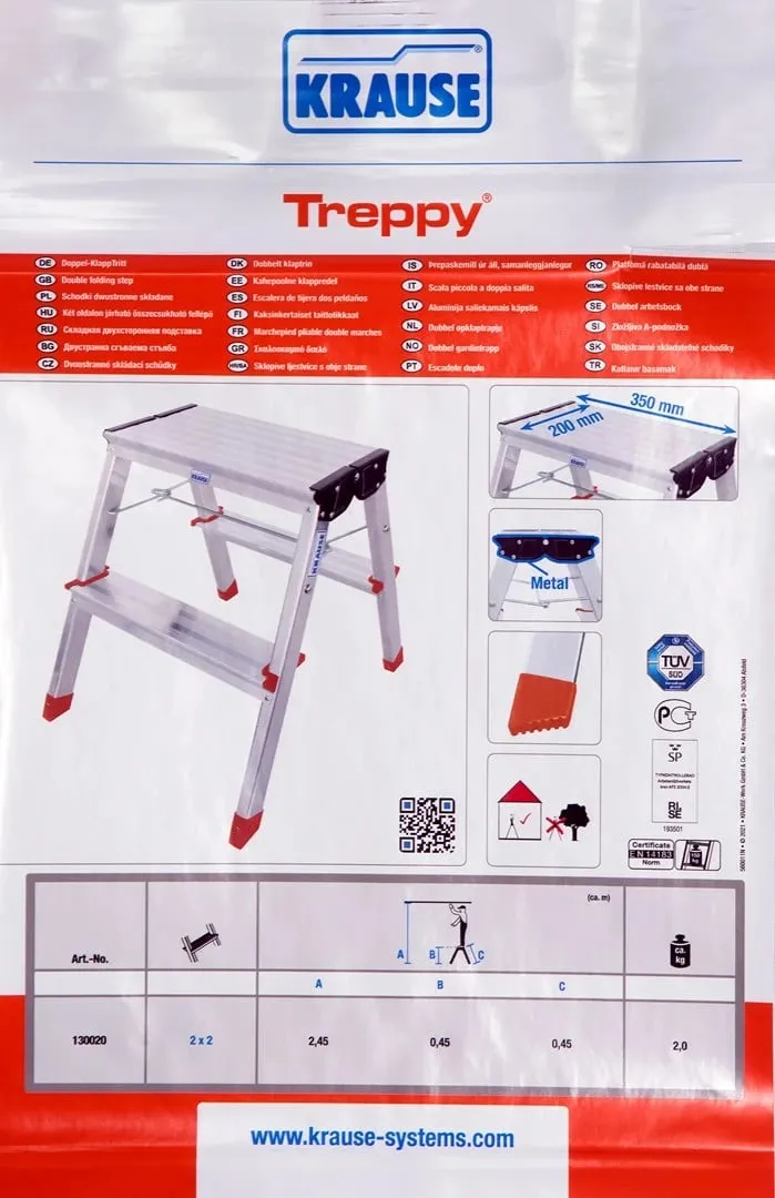 Shkallë palosëse Krause Treppy argjendtë - 2