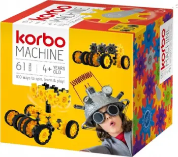 Lodër blloqe Korbo Pads Machine, 4+, 61 elemente