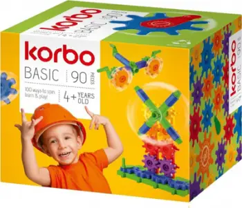 Blloqe ndërtimi Korbo Basic, 90 elemente, shumëngjyrëshe