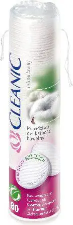 Disqe kozmetike të rrumbullakëta Cleanic Pure Effect, 80 copë