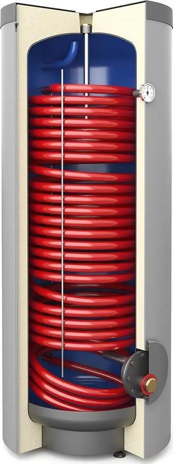 Bojler uji Galmet SGW(S) Tower Grand 400, 400L, spiralë 3.8m², i bardhë