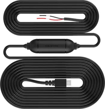 Adapter energjie për makinë DDPAI Hardwire Kit MINI, micro USB, 3.5m, i zi