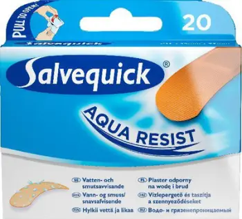 Flastera Salvequick Aqua Resist, 20 copë