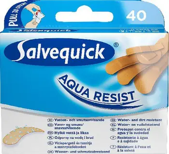 Fashë e papërshkueshme nga uji Salvequick Aqua Resist, 40 copë