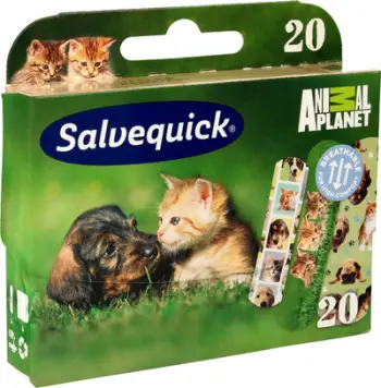 Fashë për fëmijë Salvequick Animal Planet, 20 copë