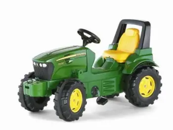 Traktor lodër Rolly Toys John Deere 7930, pedal, i gjelbër