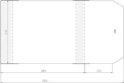 Mbulesa rregullueshme Stack 290x520mm, set 50 copë, transparente - 1