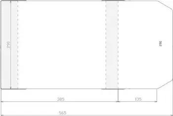 Mbulesa rregullueshme Stack 290x520mm, set 50 copë, transparente