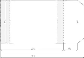 Kapak rregullues Stack, 260x465mm, set 50 copë, transparent