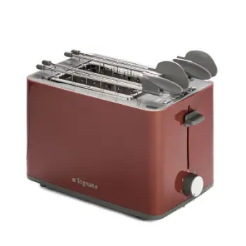 Toster Tognana Iridea, 850W, i kuq