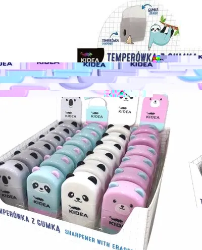 Mprehëse me gomë Kidea Bear, 2 në 1, për lapsa standard, shumëngjyrëshe - 1