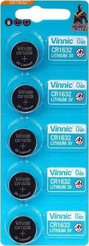 Bateri litium tip buton Vinnic CR1632, 3V, set 5 copë