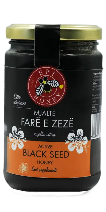 Mjaltë EPI me fara të zeza, 400gr