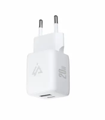 Karikues iPEAX GaN 20W (USB-C + USB-A), I bardhë