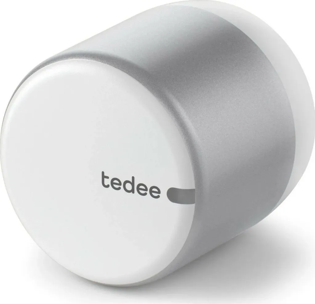 Smart lock Tedee Lock GO 2 TLV2.0A, WiFi, Bluetooth, argjendtë me buton të bardhë - 1
