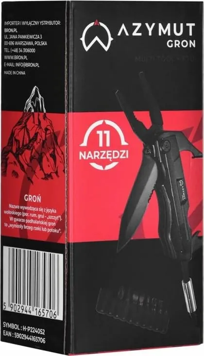 Multitool Azymut, për turizëm, e zezë - 5