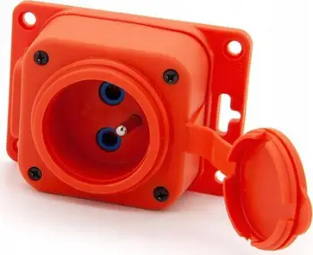 Prizë gome ELS Elektrotechnika TRGP-1, 230V, IP44, portokalli