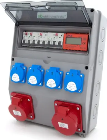Panel ndarës ndërtimi ELS Elektrotechnika 12NO42C11C11CL, 32A 5P, 16A 5P, 4x230V, trefazor me matës MID