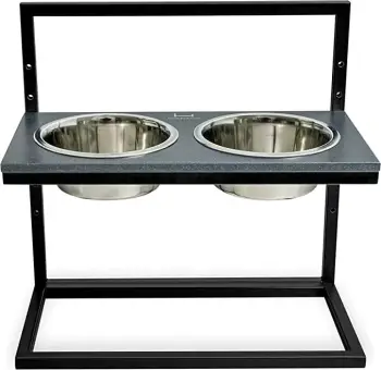 Harley &amp; Cho Feeding Station (M (42x21cm), Guri i kaftë + i bardhë)