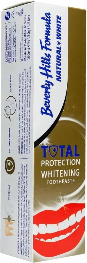 Pasta dhëmbësh Beverly Hills Formula Natural White Sensitive Whitening, zbardhuese, 100 ml