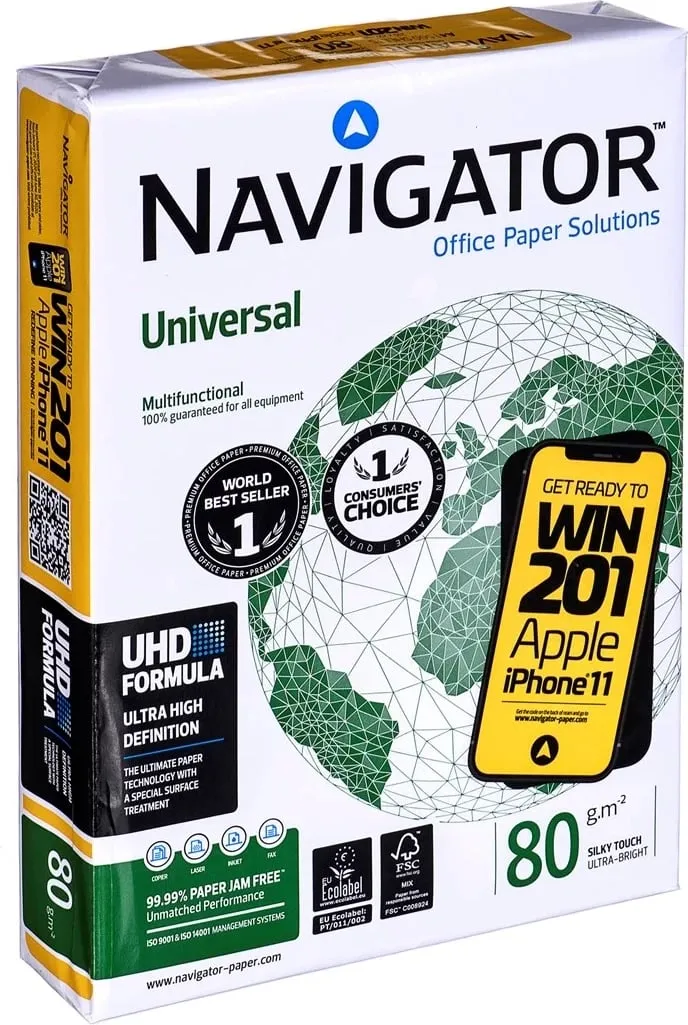 Letër printimi A4 Navigator UNIVERSAL, e bardhë - 1