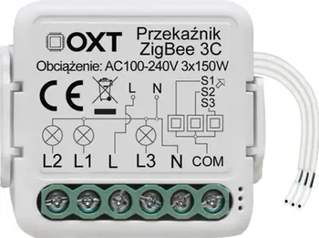 Modul rele inteligjent OXT mini, 3 qarqe, ZigBee TUYA