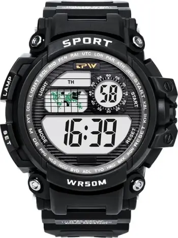 Orë sportive multifunksionale TPW WR50M me ekran dixhital
