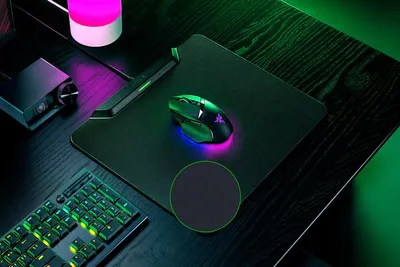 Mousepad gaming Razer HyperFlux V2, karikim wireless, LED, i zi - 2