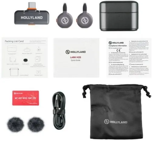 Mikrofon Hollyland LARK M2S Duo, wireless, USB-C - 1