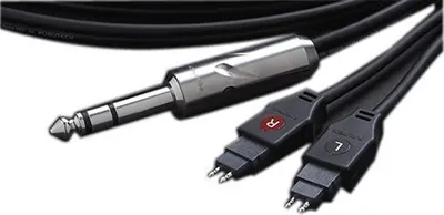 Kabllo Furutech ADL, jack 6.3mm, FT-2PS-F x2, 1.3m, e zezë - 1
