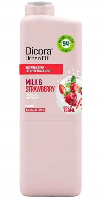 Xhel dushi Dicora, me qumësht dhe luleshtrydhe, 750ml
