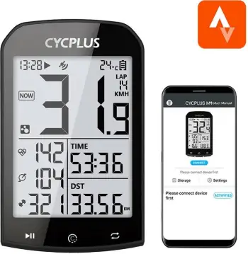 Kompjuter biçiklete GPS Cycplus M1, 2.9" LCD, Bluetooth 5.0, IPX6, i zi