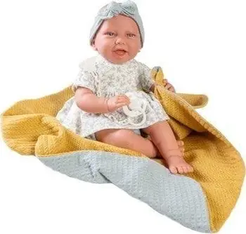Kukull foshnjë Antonio Juan Recien Nacida Carla, 40cm, trup i butë, multingjyrëshe