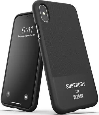 Mbrojtës celulari Dr Nona SuperDry Molded për iPhone X/Xs, i zi