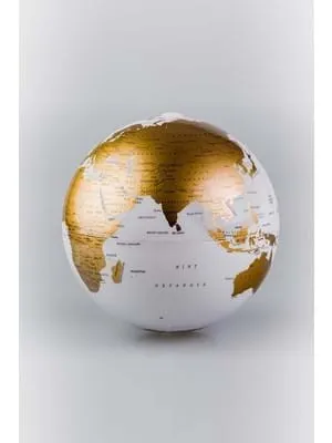 Gr Glob Rrotullues Gold 15Cm - 1