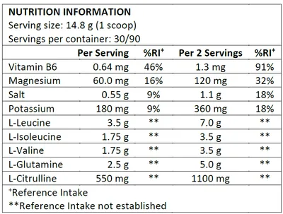 Suplement XTEND® Original BCAA Powder Blue Raspberry Ice, 444g - 10