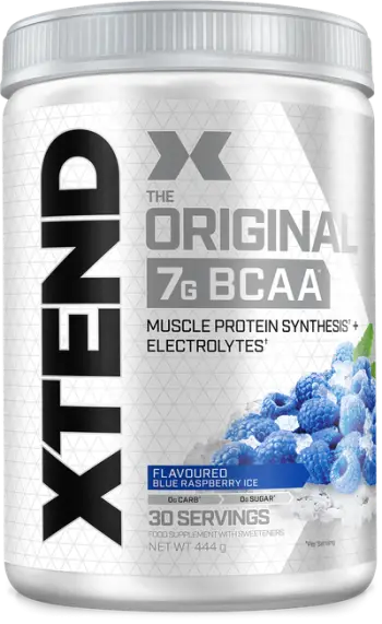 Suplement XTEND® Original BCAA Powder Blue Raspberry Ice, 444g