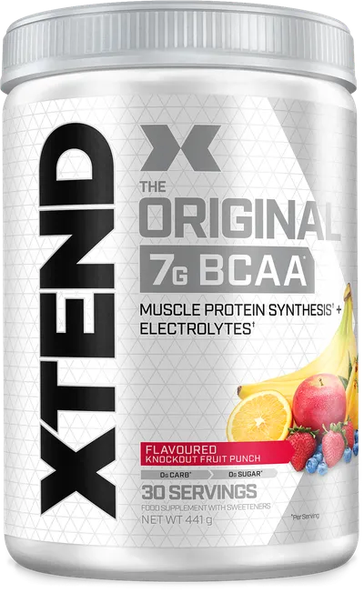 Suplement XTEND® Original BCAA Powder Knockout Fruit Punch, 441g - 1