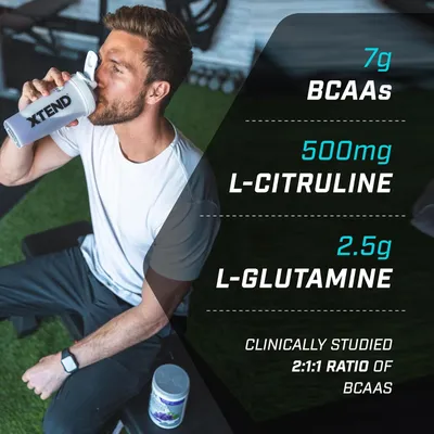 Suplement XTEND® Original BCAA Powder Knockout Fruit Punch, 441g - 4