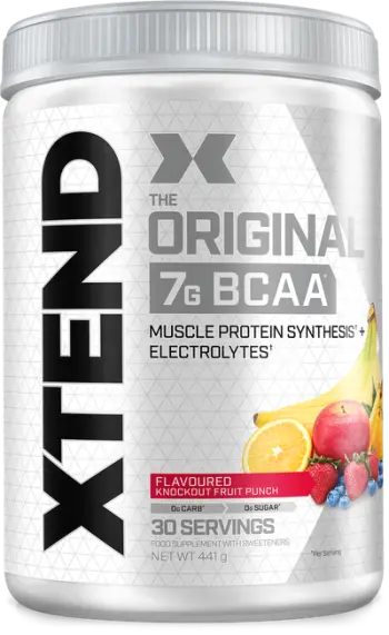 Suplement XTEND® Original BCAA Powder Knockout Fruit Punch, 441g