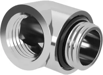 Adapter ftohës uji Barrow Dazzle 90°, G1/4 mashkull në femër, argjend