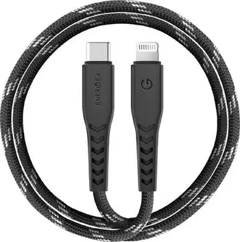 Kabllo USB Energea Nyloflex USB C në Lightning, 1.5 m, e zezë